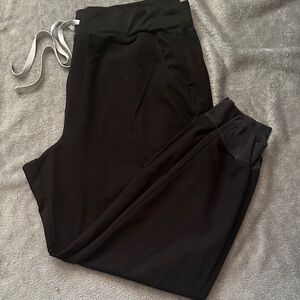 Figs Black Straight Leg Pants